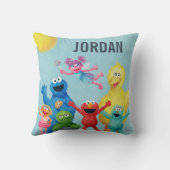 Coussin Illustration du caractère de rue Sésame (Verso)