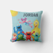 Coussin Illustration du caractère de rue Sésame (Recto)