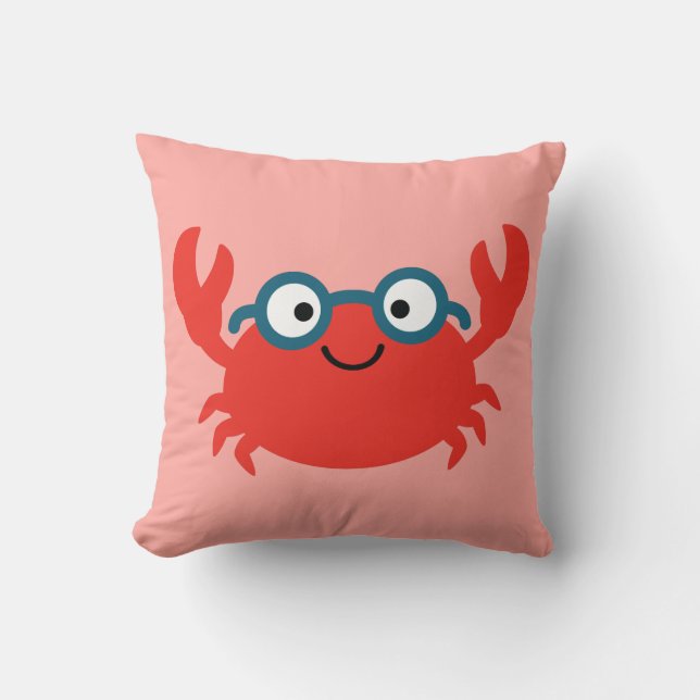 Coussin Illustration du crabe à épices (Recto)