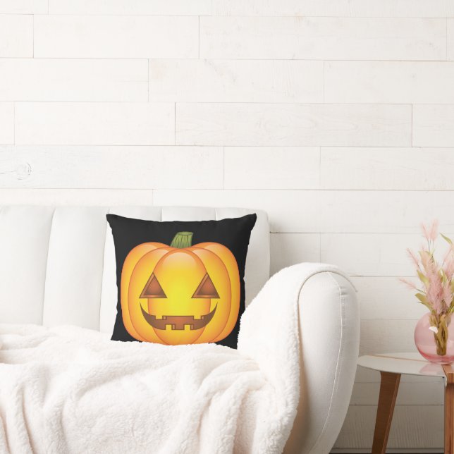 Coussin Illustration du dessin du Citrouille d'Halloween (Canapé)
