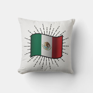 Coussin Illustration du drapeau national du Mexique