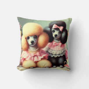 Coussin Illustration du mignon caniche