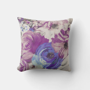 Coussin Illustration du modèle floral Rose vintage