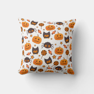 Coussin Illustration du Motif d'Halloween mignon