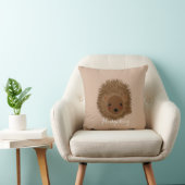 Coussin Illustration du petit hérisson mignon Whimsy (Chaise)
