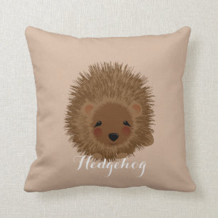 Coussin Illustration du petit hérisson mignon Whimsy