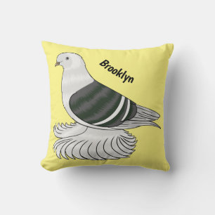 Coussin Illustration du pigeon pigeon du Bouclier de Saxon