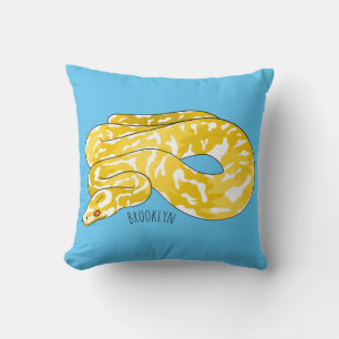 Coussin Illustration du serpent python birman