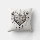 Coussin Illustration d'un coeur (Verso)