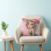 Coussin Illustration d'une fée de la forêt avec un chapeau (Chaise)