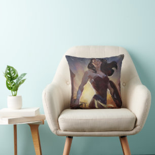 Coussin Illustration d'une femme en crise infinie