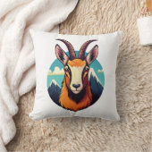 Coussin Illustration d'une tête de chamois (Couverture)
