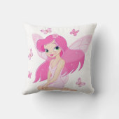 Coussin Illustration Fée Rose Jeu d'oreiller (Verso)