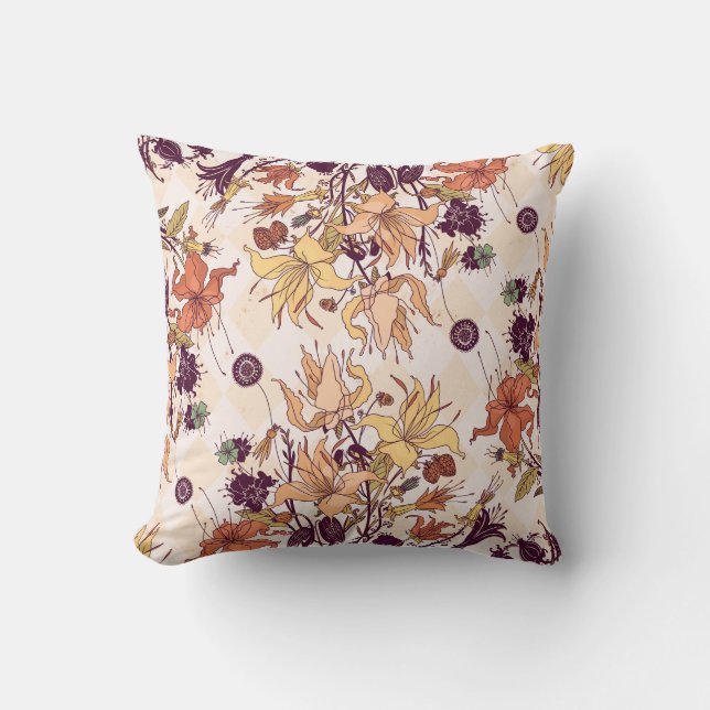 Coussin Illustration Floral Light Raster (Recto)
