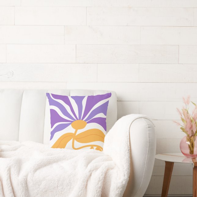 Coussin Illustration florale d'art (Canapé)