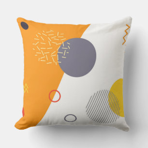 Coussin Illustration géométrique urbaine, cool, unique, te
