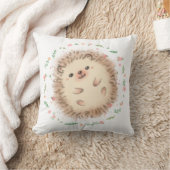 Coussin Illustration Hérisson & Fleurs (Couverture)