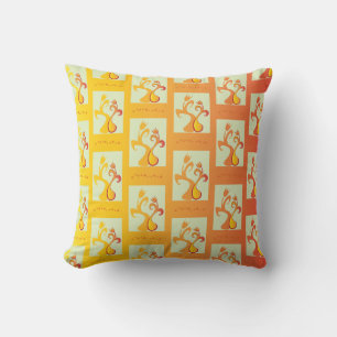 Coussin Illustration moderne Sunny jaune Tulip Couple