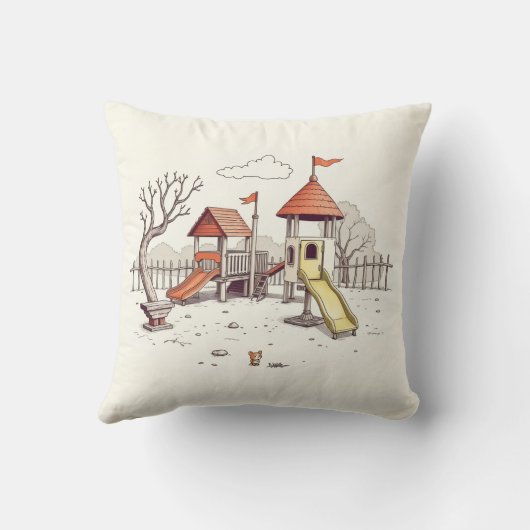 Coussin Illustration - playground (Verso)