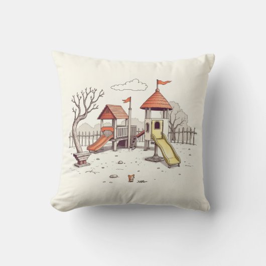 Coussin Illustration - playground (Recto)
