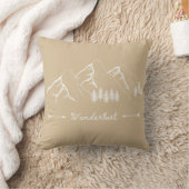 Coussin Illustration Randonnée Montagnes (Couverture)