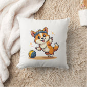 Coussin Illustration vectorielle de chien de volley-ball C (Couverture)