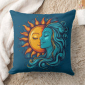 Coussin Illustration vintage Day Lady Sky (Couverture)