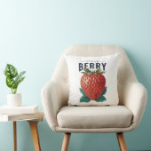 Coussin Illustration Vintage de Fraise (Chaise)