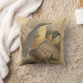 Coussin Illustration vintage de Nuthatch (Couverture)