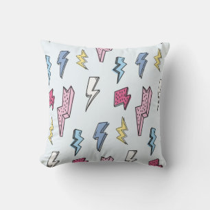 Coussin Illustration vintage sans fil tonnerre