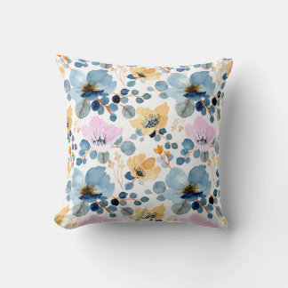 Coussin Illustrations florales vintages