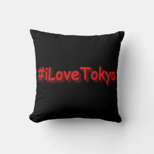 Coussin "#iLoveTokyo" Joli design. Commandez dès maintenan