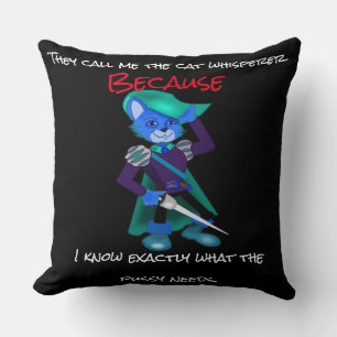 Coussin Ils m'appellent le murmure de chat