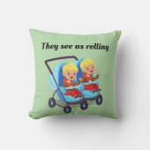Coussin Ils Nous Voient Rolling Twins (Recto)