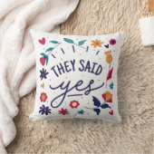 Coussin Ils ont dit oui Engagement (Couverture)