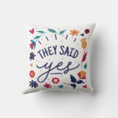 Coussin Ils ont dit oui Engagement (Verso)