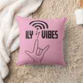 Coussin ILY Vibes - Conception ASL (Couverture)