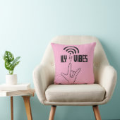 Coussin ILY Vibes - Conception ASL (Chaise)