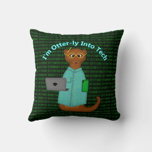 Coussin I'm Otter-ly (Verso)