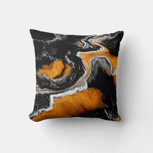 Coussin Image acrylique liquide avec peintures mixtes arti