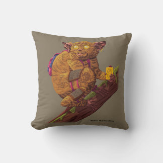 Coussin Image de créature mythique de primate de forêt d'a