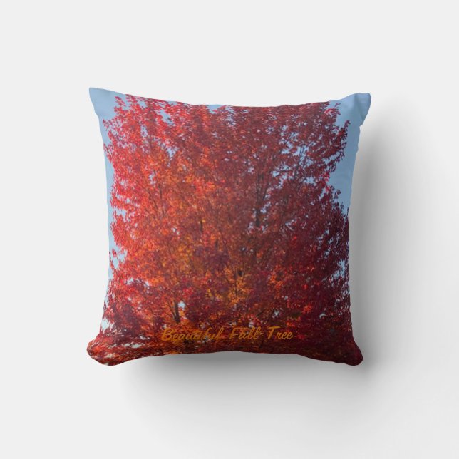 Coussin Image de l'arbre automne | (Recto)