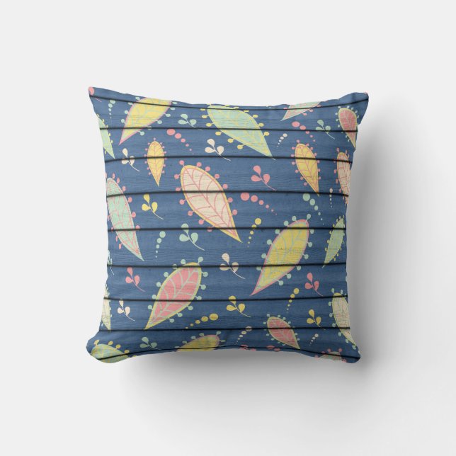 Coussin Image en bois peint (Recto)