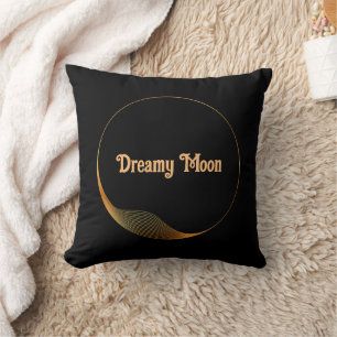 Coussin Image et texte de lune de rêve personnalisée 