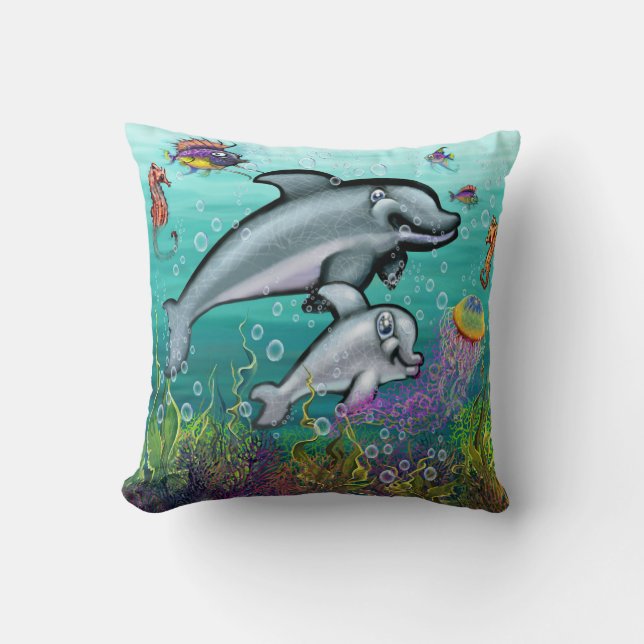 Coussin Imaginaire aquatique (Recto)