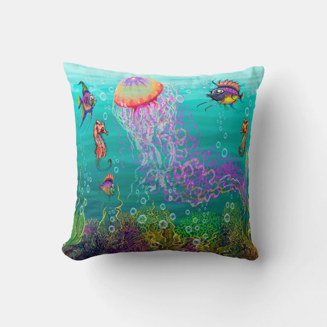 Coussin Imaginaire aquatique (Recto)