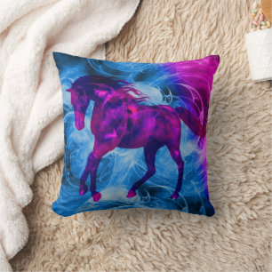 Coussin Imaginaire coloré Cheval Art