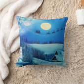 Coussin Imaginaire de vacances hivernales neige (Couverture)