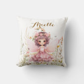 Coussin Imaginaire Fairy fleur sauvage pastel (Recto)