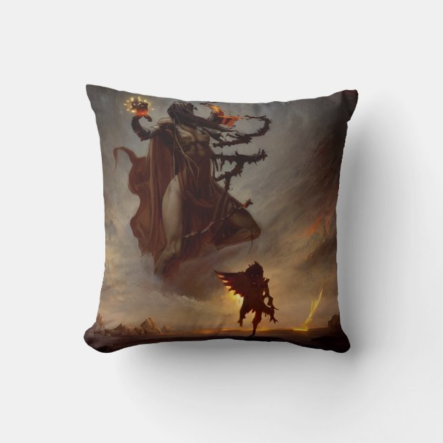 Coussin Imaginaire guerrier (Recto)
